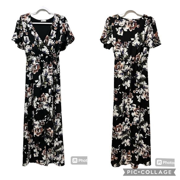 ALTAR’D STATE High Low Floral Wrap Dress Size Small - Picture 1 of 9